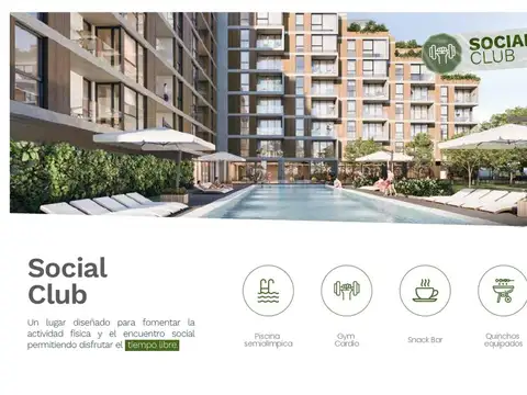 Departamento en Venta de 1 dormitorio