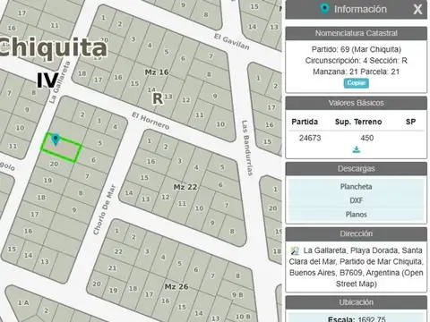 Terreno en Venta en Balneario Playa Dorada, USD 17.000