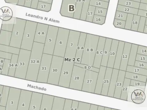 Terreno en Venta 17  mts Frente