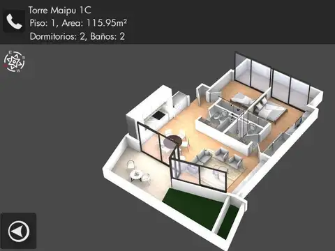 Departamento en Venta de 3 ambientes