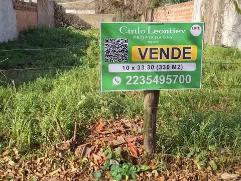 VENTA LOTE UNAMUNO Y REJON