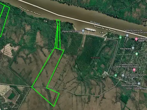 52 Has sobre el Parana linderas al Puerto Regasificador
