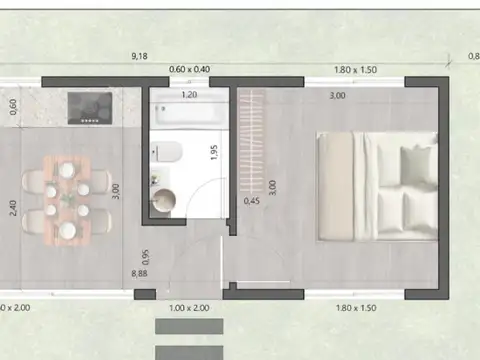 Departamento en Alquiler Temporal en Fátima Estación Empalme, $ 800.000