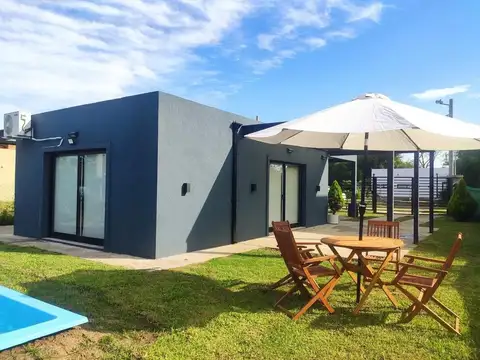 hermosa casa de 2 ambientes con piscina en alquiler escobar
