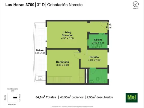 Excelente dos ambientes en venta