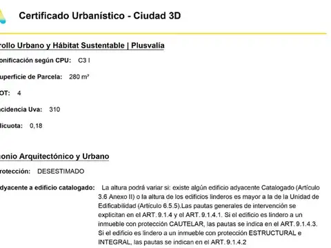 Terreno en Venta de 280,0 m2