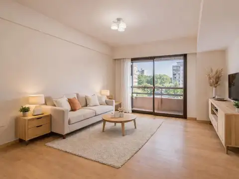 Venta de departamento 2 ambientes con balcón y cochera en san martin centro