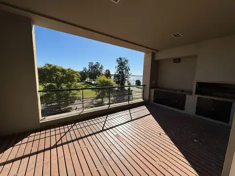 Departamento de un dormitorio y cochera con visrta al rio