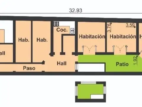 Depto Tipo Casa en Venta de 5 ambientes