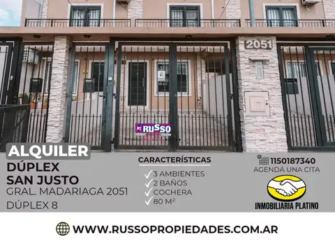Departamento 3 ambientes con 2 baños