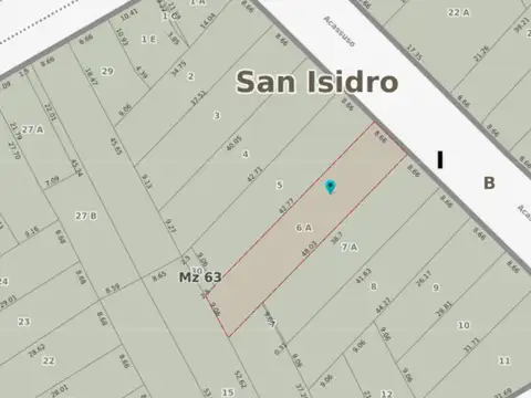 Terreno en Venta 48  mts Fondo