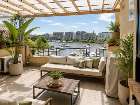Venta departamento 4 ambientes vista rio  Terrazas de La Bahía, Bahia Grande, Nordelta