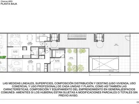 Venta Departamento 2 ambientes con doble patio en Palermo