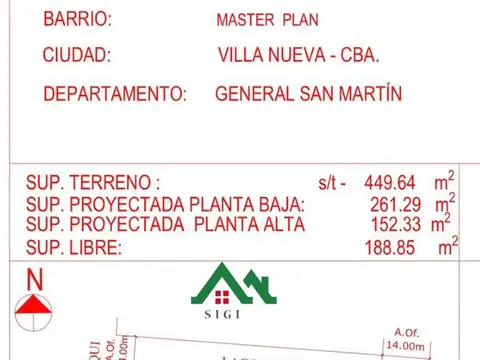 Casa 4 ambientes con 2 baños