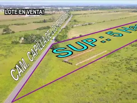 VENTA LOTE- 5 HAS.- CMNO CAPILLA LOS REMEDIOS -CBA