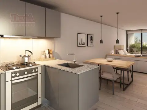 Departamento Monoambiente con 1 baño