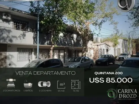 Departamento en venta de 2 dormitorios c/ cochera en Godoy Cruz