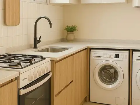 Departamento 2 ambientes con 1 baño