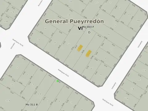 Dos terrenos contiguos · Guemes