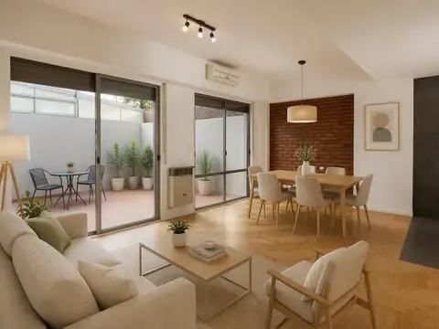 Venta Departamento en Flores 2 ambientes con gran patio y mucha luz