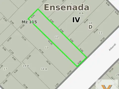 Alberdi e/ La Merced y Sidoti