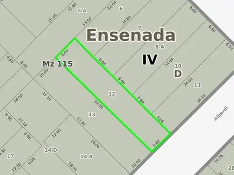 Alberdi e/ La Merced y Sidoti