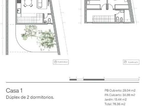 Casa 3 ambientes con 1 baño