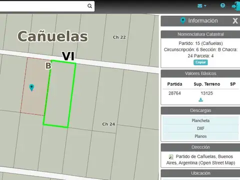 La Noria, Cañuelas chacra 24, parcelas 3, 4 y 5