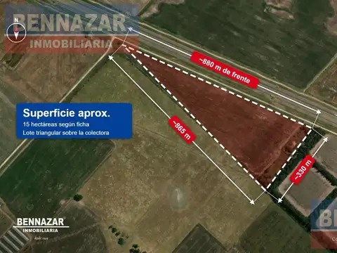 15 Hectareas  Gobernador Castro Ruta 9  Km180