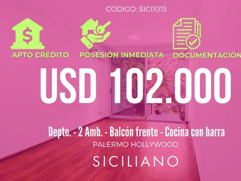 Departamento en Palermo