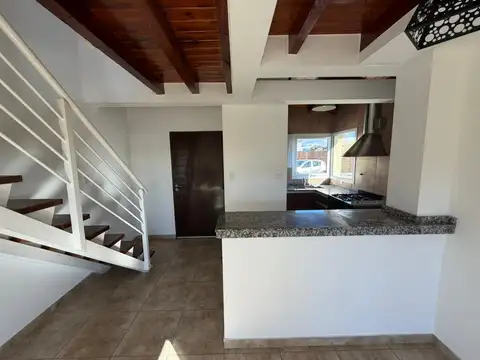 Hermosos dúplex de dos ambientes con cochera (descubierta) mediante portón automatizado y patio.