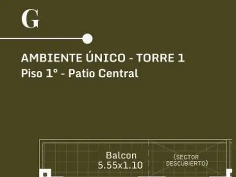 Venta de Departamento MONOAMBIENTE en Martín Coronado