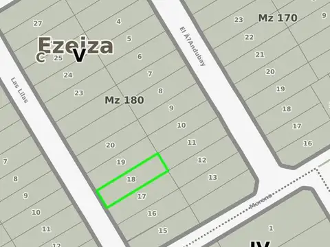 Las Lilas e/ Balcarce y Perito Moreno