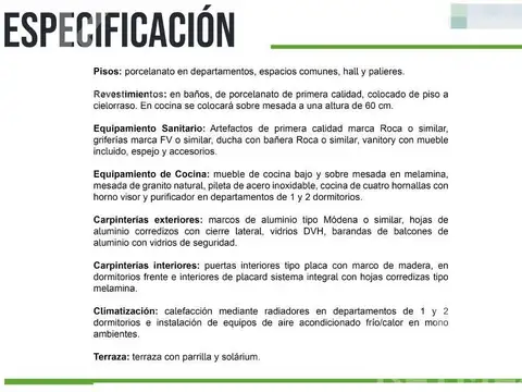 Departamento en Venta A Estrenar