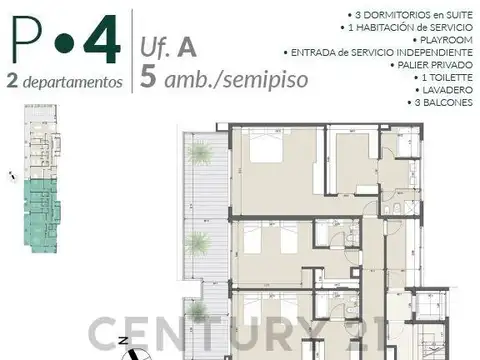 Avenida del Puerto 600, Piso 4 A