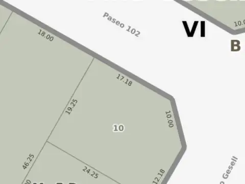 Lote esquina Unifamiliar - Zona Norte - Villa Gesell