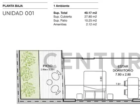Departamento en Venta con 1 cocheras