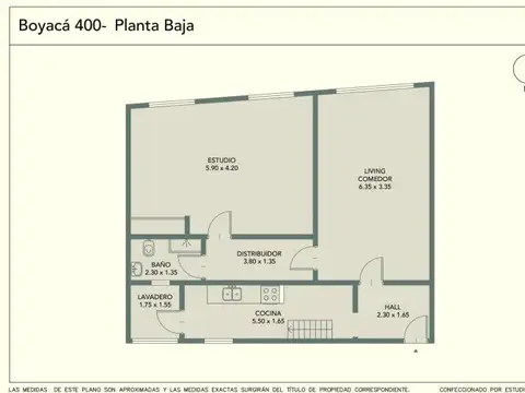 Boyacá 400 , Piso 1