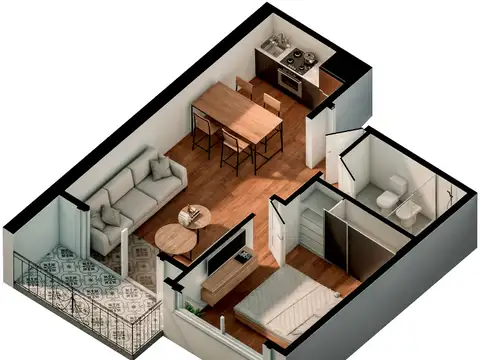 Departamento en Venta de 3 ambientes