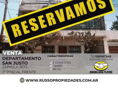 Venta Departamento 2 Ambientes San Justo