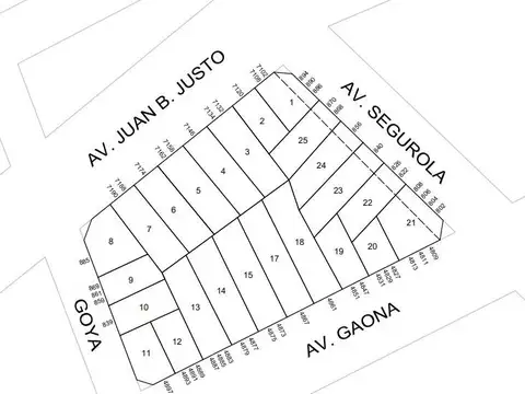 Terreno en Venta 10  mts Frente