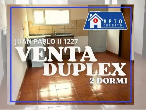 VENTA DUPLEX DOS DORMITORIOS, JUAN PABLO II