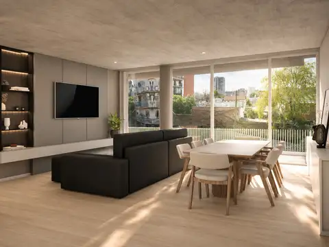 4 AMBIENTES | Contrafrente abierto con balcon terraza