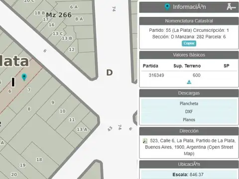 6 e/ 42 y 43 La Plata 100