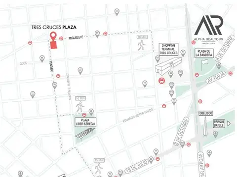 Apartamento en venta c/ cochera en Tres Cruces