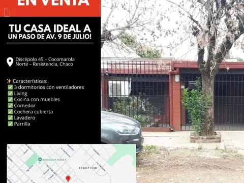 Se Vende Casa de 3 Dormitorios
