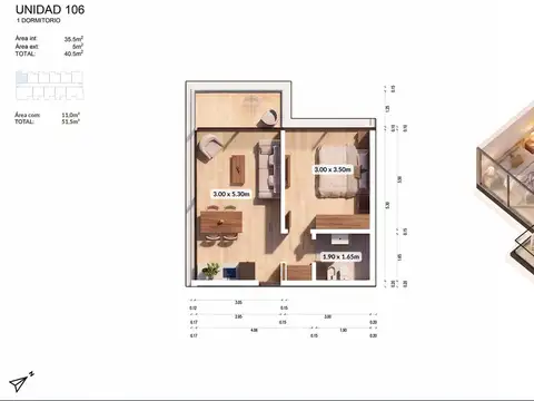 APARTAMENTO 1 DORMITORIO EN VENTA PLAYA MANSA