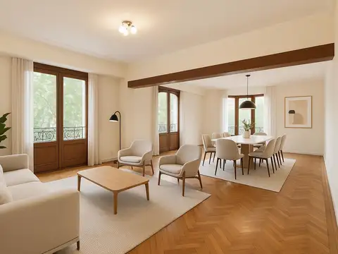 Semipiso en venta en Recoleta con 3 dormitorios, 3 baños, dependencia y lavadero en Recoleta