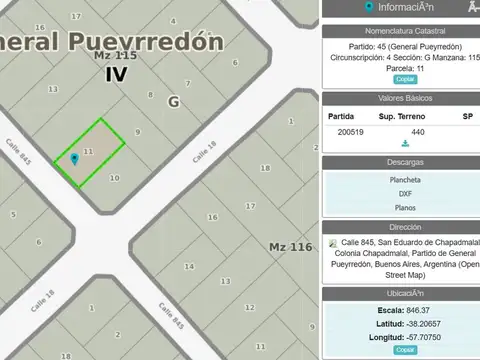 Terreno en Venta en Otro, USD 23.000