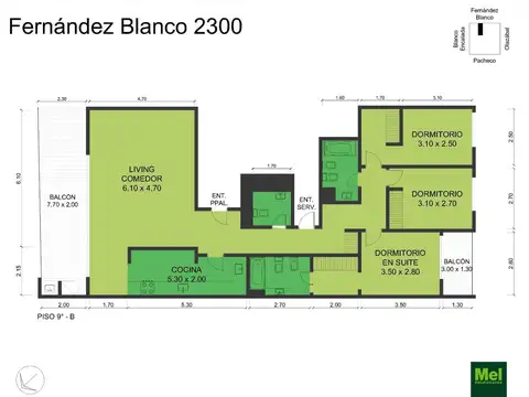 Departamento en Venta de 4 ambientes